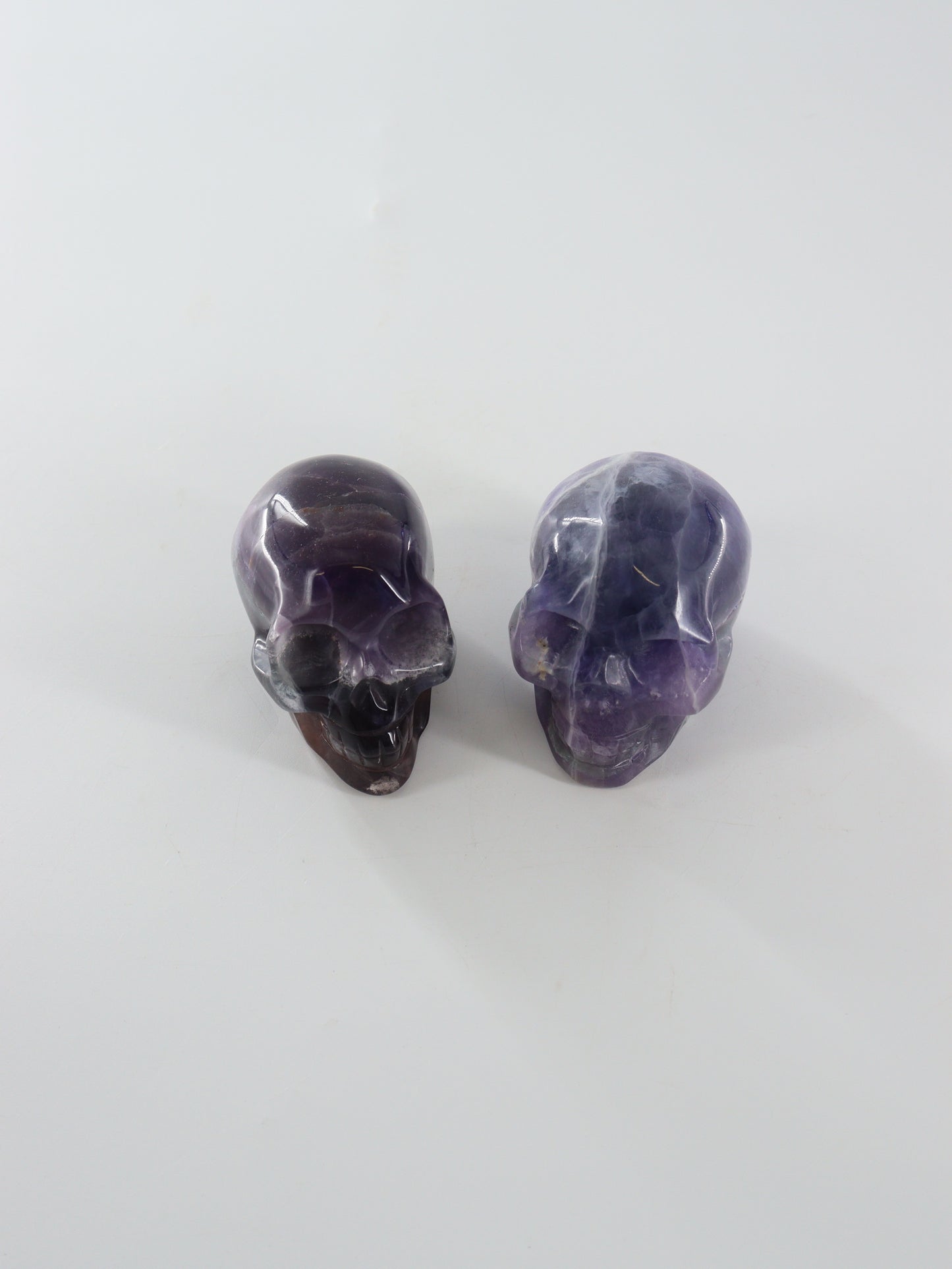 Fluorite Skulls Set of 2