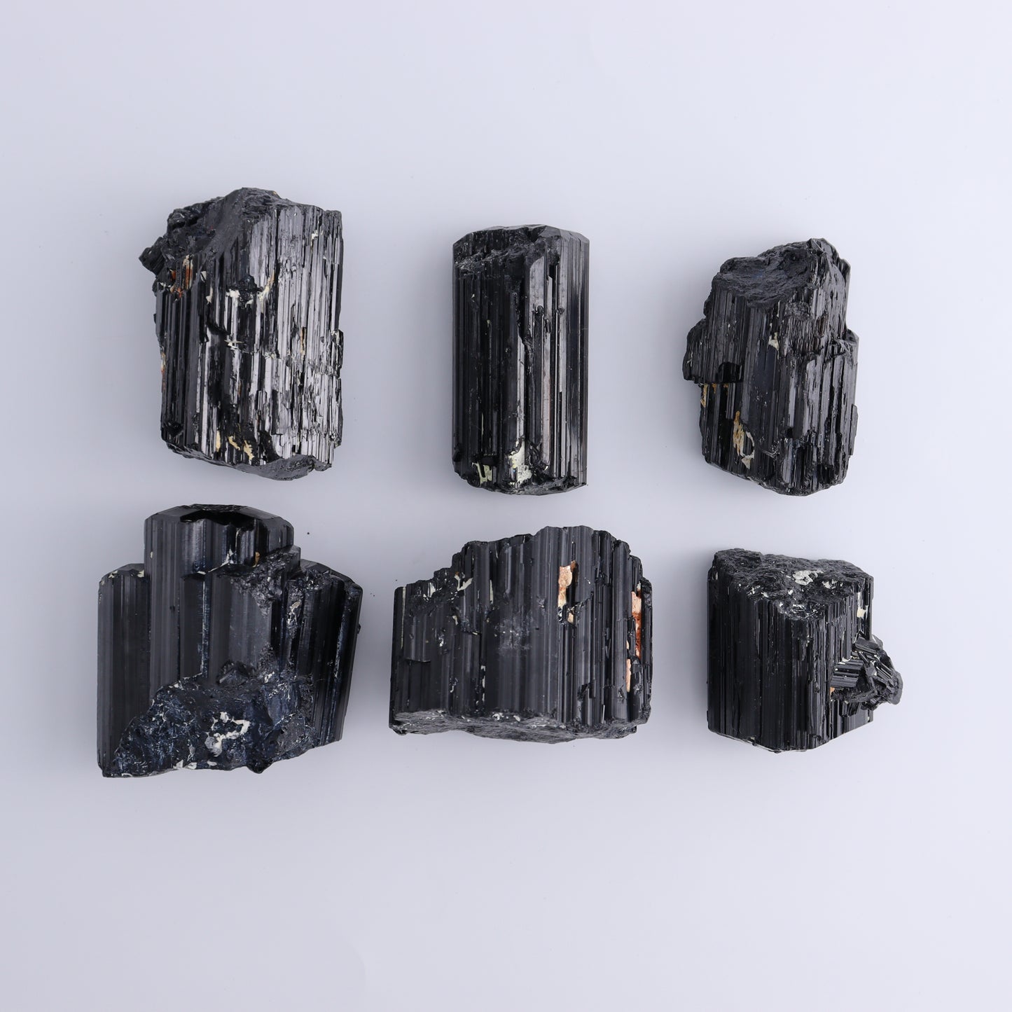 Black Tourmaline Roughs Set of 6 - Expert Wholesale and Supplier of Wholesale Crystals & Bulk Gemstones, ["Black Tourmaline","Madagascar","Rough","Tourmaline"]
