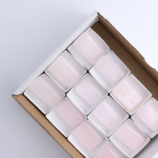 Pink Mangano Calcite Rectangles Set of 12 - Expert Wholesale and Supplier of Wholesale Crystals & Bulk Gemstones, ["Pink Calcite"]