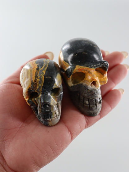 Bumblebee Jasper Skulls Set of 5 - Expert Wholesale and Supplier of Wholesale Crystals & Bulk Gemstones, []