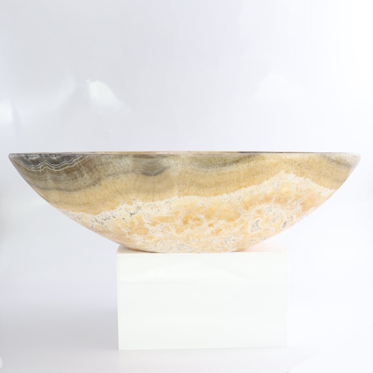 Mexican Onyx/Calcite Bowl 13"