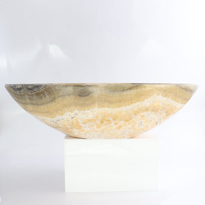 Mexican Onyx/Calcite Bowl 13"