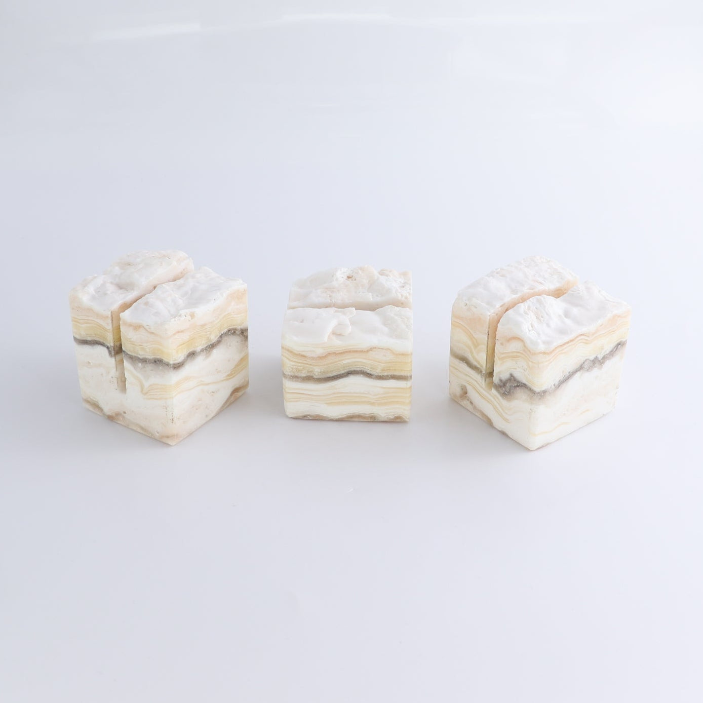 One Card Holder Mexican Onyx/Calcite Zebra