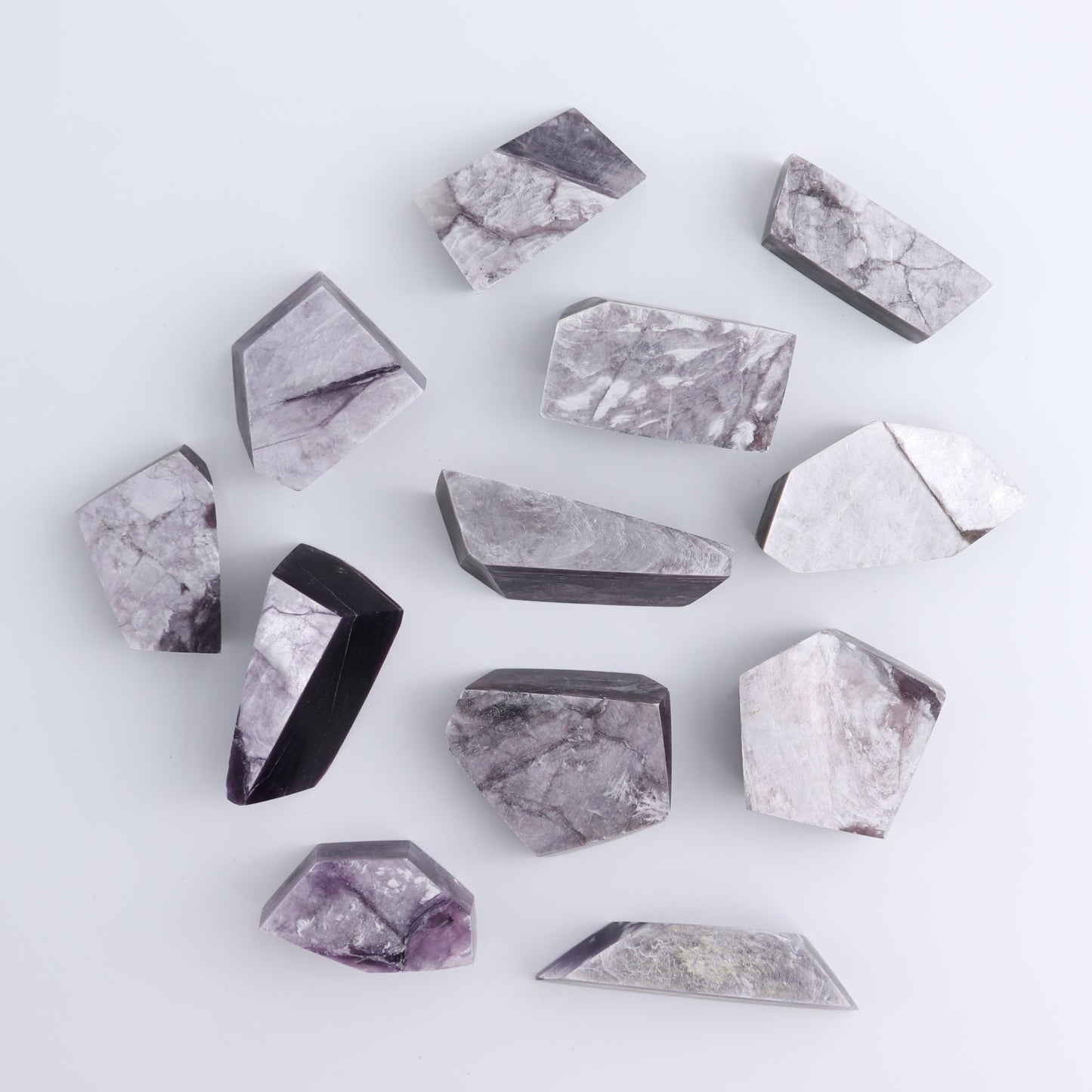 Lepidolite Freeforms Set of 12