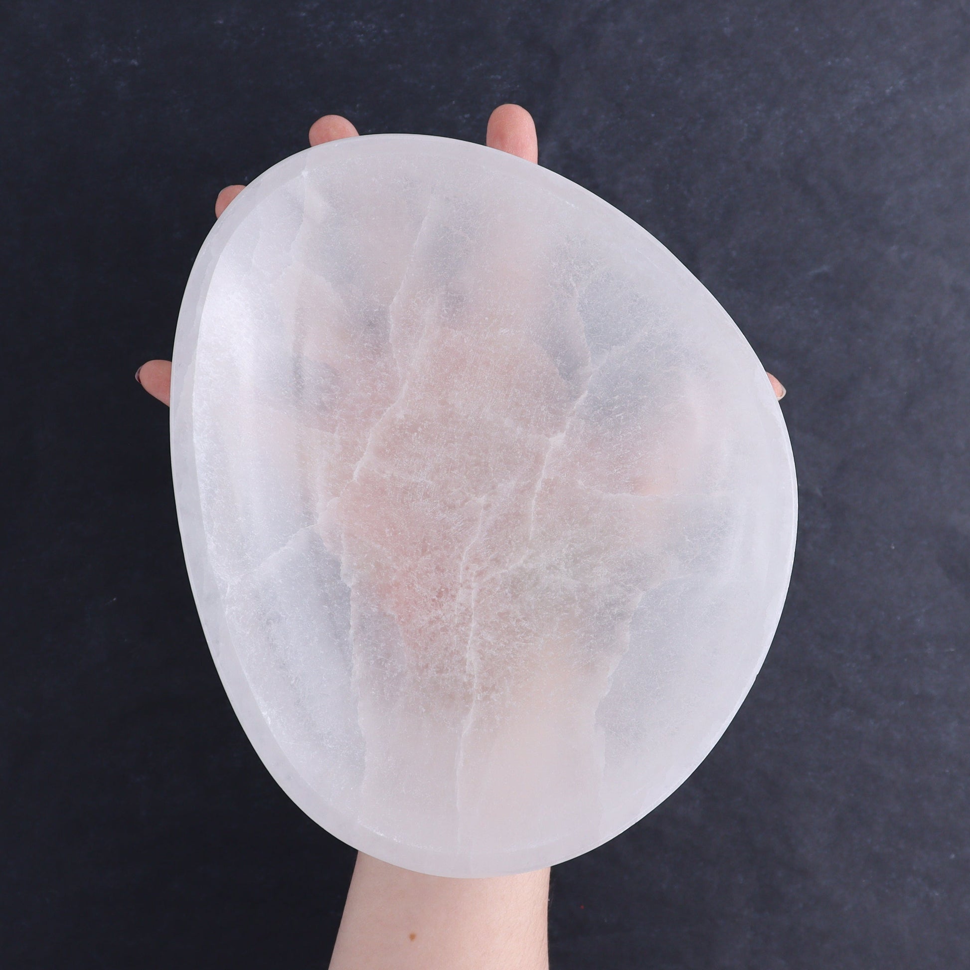 One Selenite (Satin Spar) Bowl 20 cm - Expert Wholesale and Supplier of Wholesale Crystals & Bulk Gemstones, ["Bowls","Morocco","Selenite"]