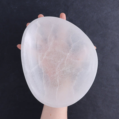One Selenite (Satin Spar) Bowl 20 cm - Expert Wholesale and Supplier of Wholesale Crystals & Bulk Gemstones, ["Bowls","Morocco","Selenite"]