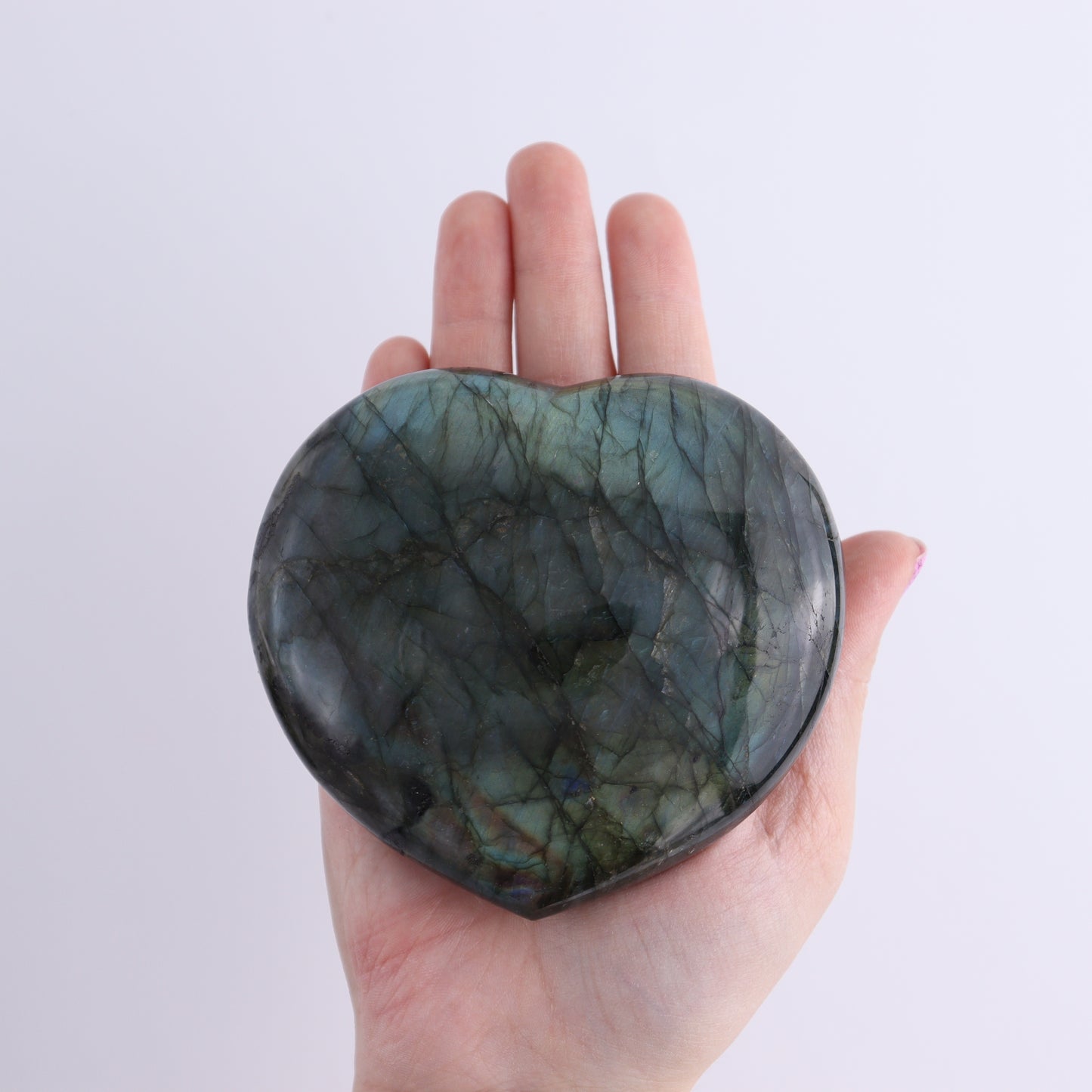 Labradorite Hearts Set of 2 - Expert Wholesale and Supplier of Wholesale Crystals & Bulk Gemstones, ["Hearts","Labradorite","Madagascar"]
