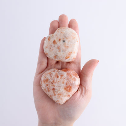 Sunstone Hearts Set of 7 - Expert Wholesale and Supplier of Wholesale Crystals & Bulk Gemstones, ["Hearts","Sunstone"]