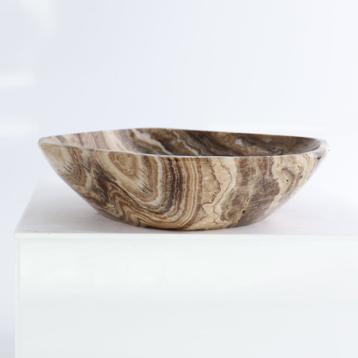 Mexican Onyx/Calcite Chocolate Bowls Set of 3