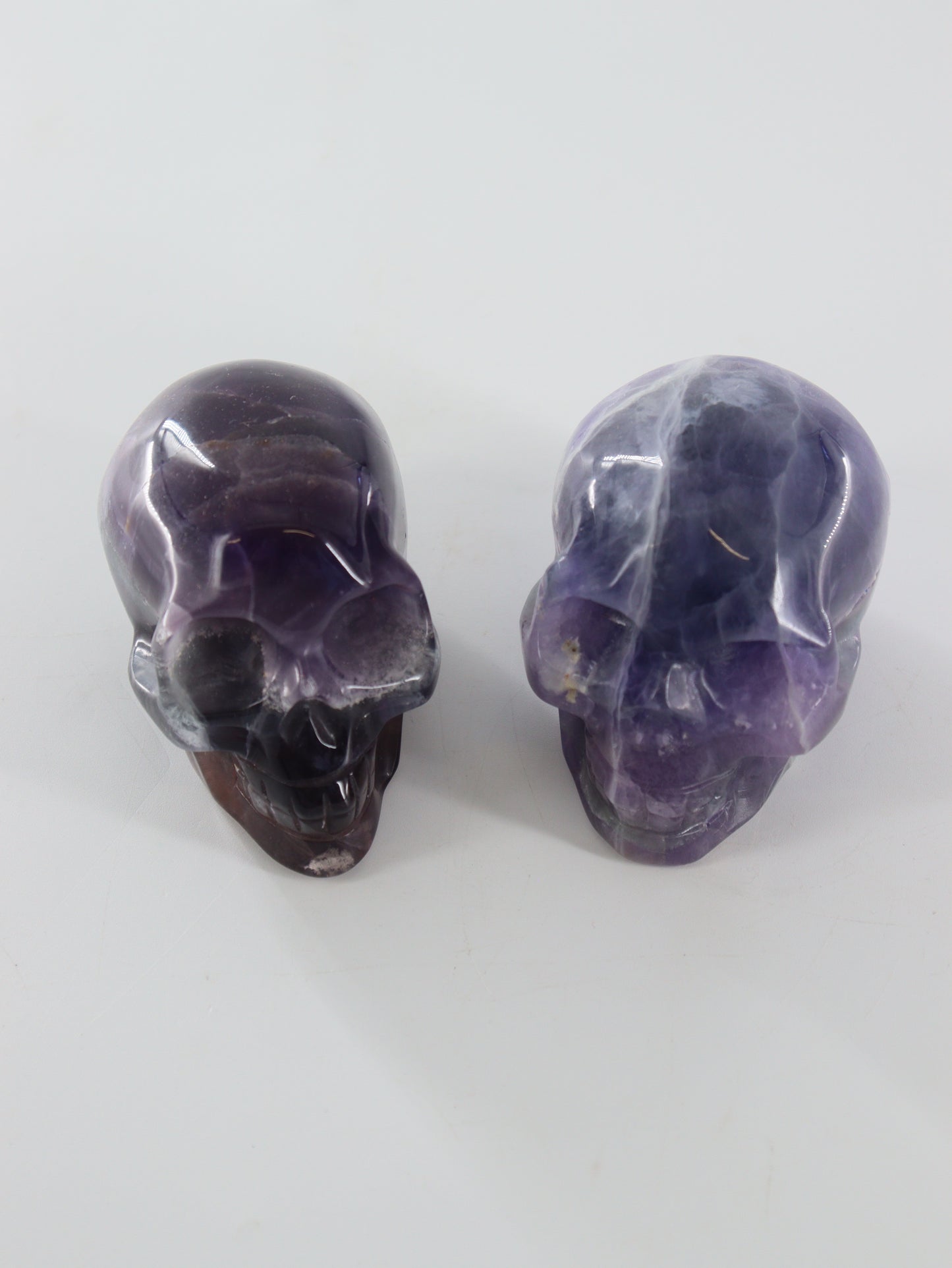 Fluorite Skulls Set of 2