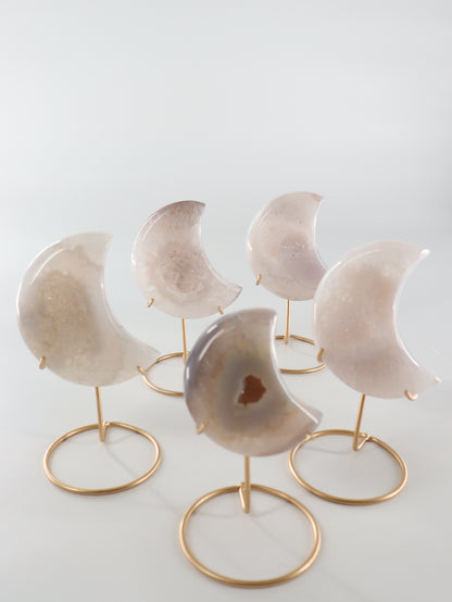 Agate Moons with Stands Set of 5 - Expert Wholesale and Supplier of Wholesale Crystals & Bulk Gemstones, []