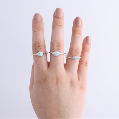 One Larimar Ring - Expert Wholesale and Supplier of Wholesale Crystals & Bulk Gemstones, ["India","Larimar","Ring","sterling silver"]