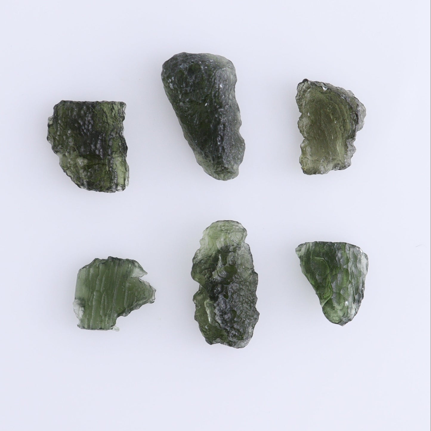 Moldavite Pieces Set of 6