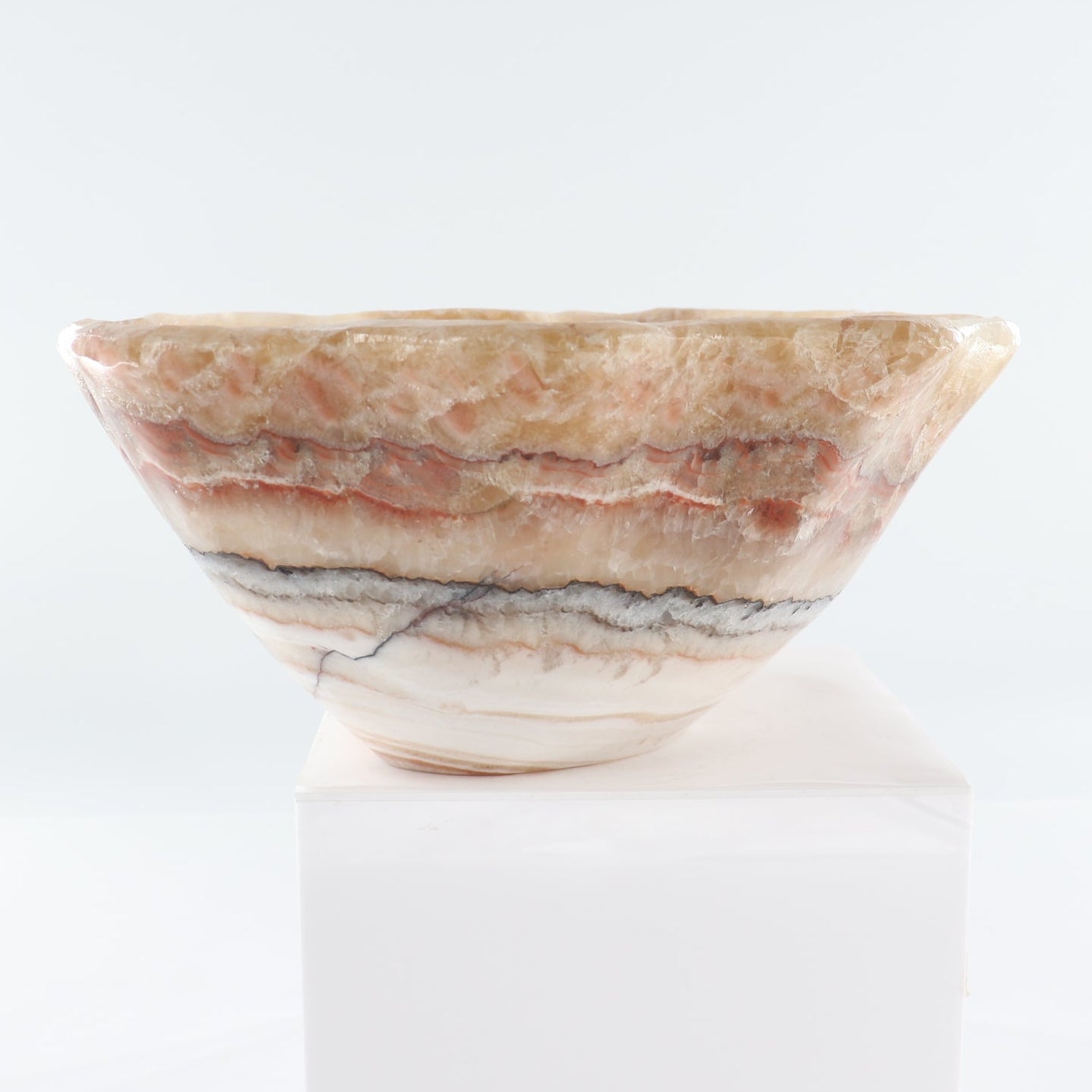 Mexican Onyx/Calcite Bowl 15"