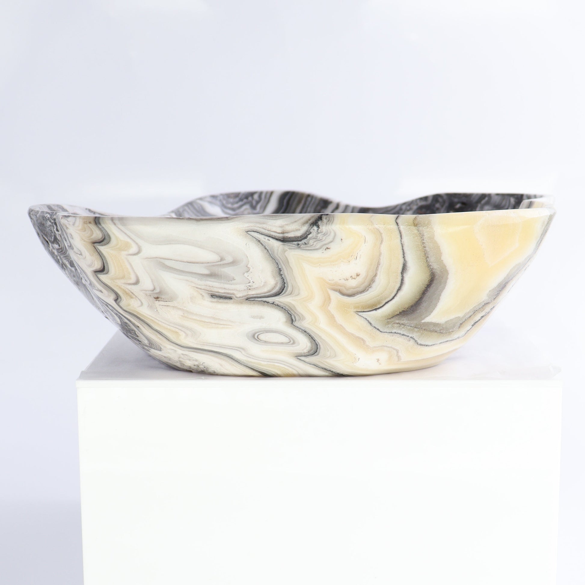 Zebra Onyx Bowl - Expert Wholesale and Supplier of Wholesale Crystals & Bulk Gemstones, ["Bowls","Mexico","onyx"]