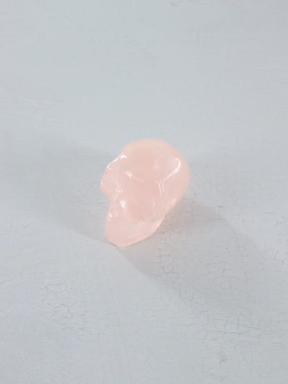 Rose Quartz Skulls Set of 4 - Expert Vendor of Wholesale Crystals