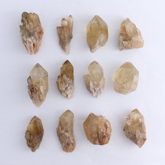 Congo Citrine Set of 12 - wholesale crystals