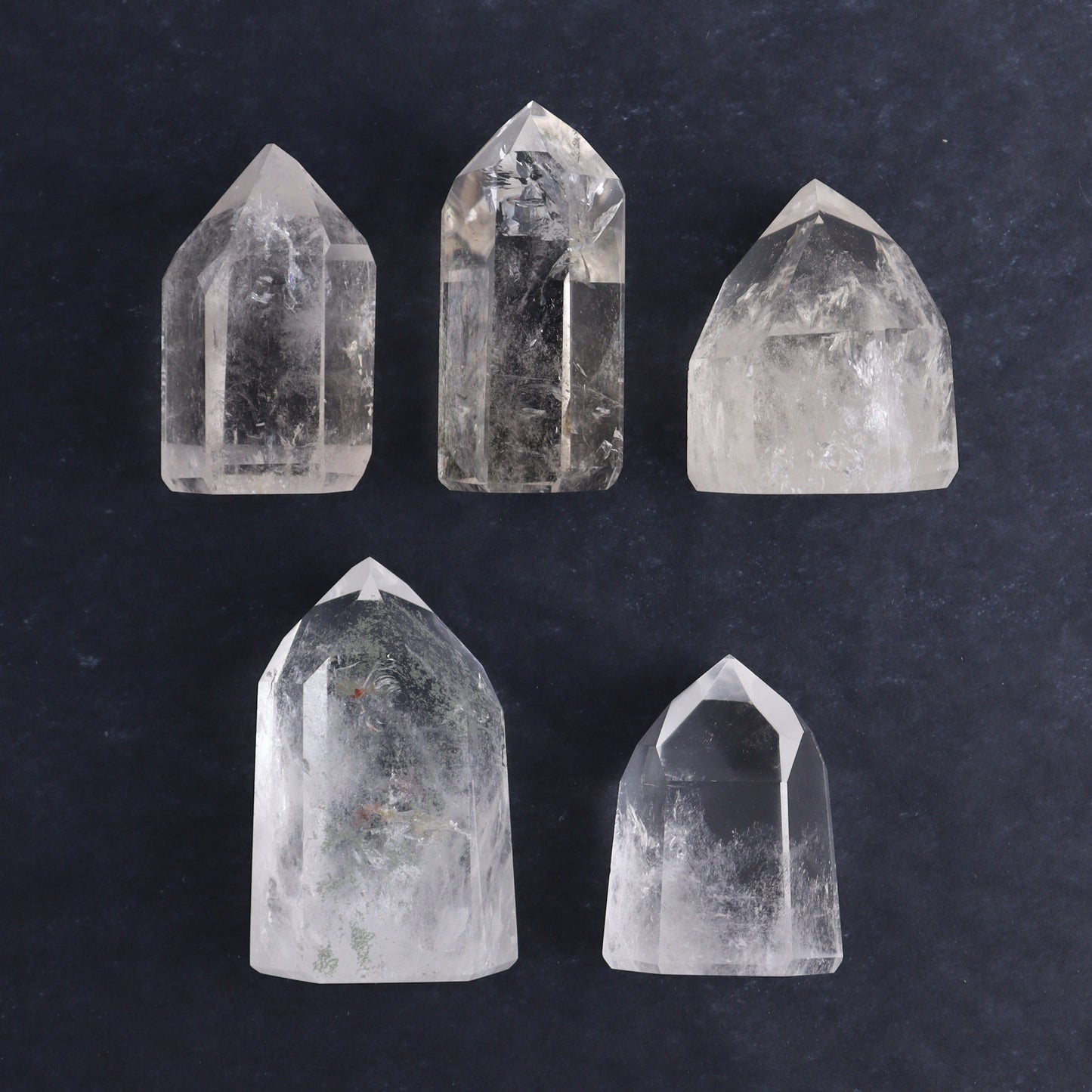 Quartz Towers Set of 5 - Expert Wholesale and Supplier of Wholesale Crystals & Bulk Gemstones, ["Quartz","Towers"]