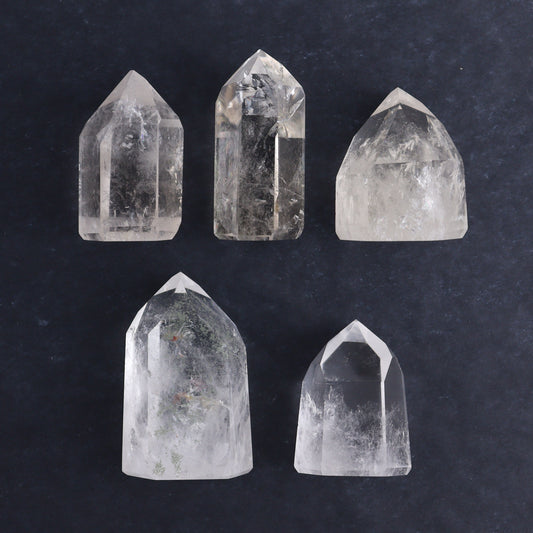 Quartz Towers Set of 5 - Expert Wholesale and Supplier of Wholesale Crystals & Bulk Gemstones, ["Quartz","Towers"]