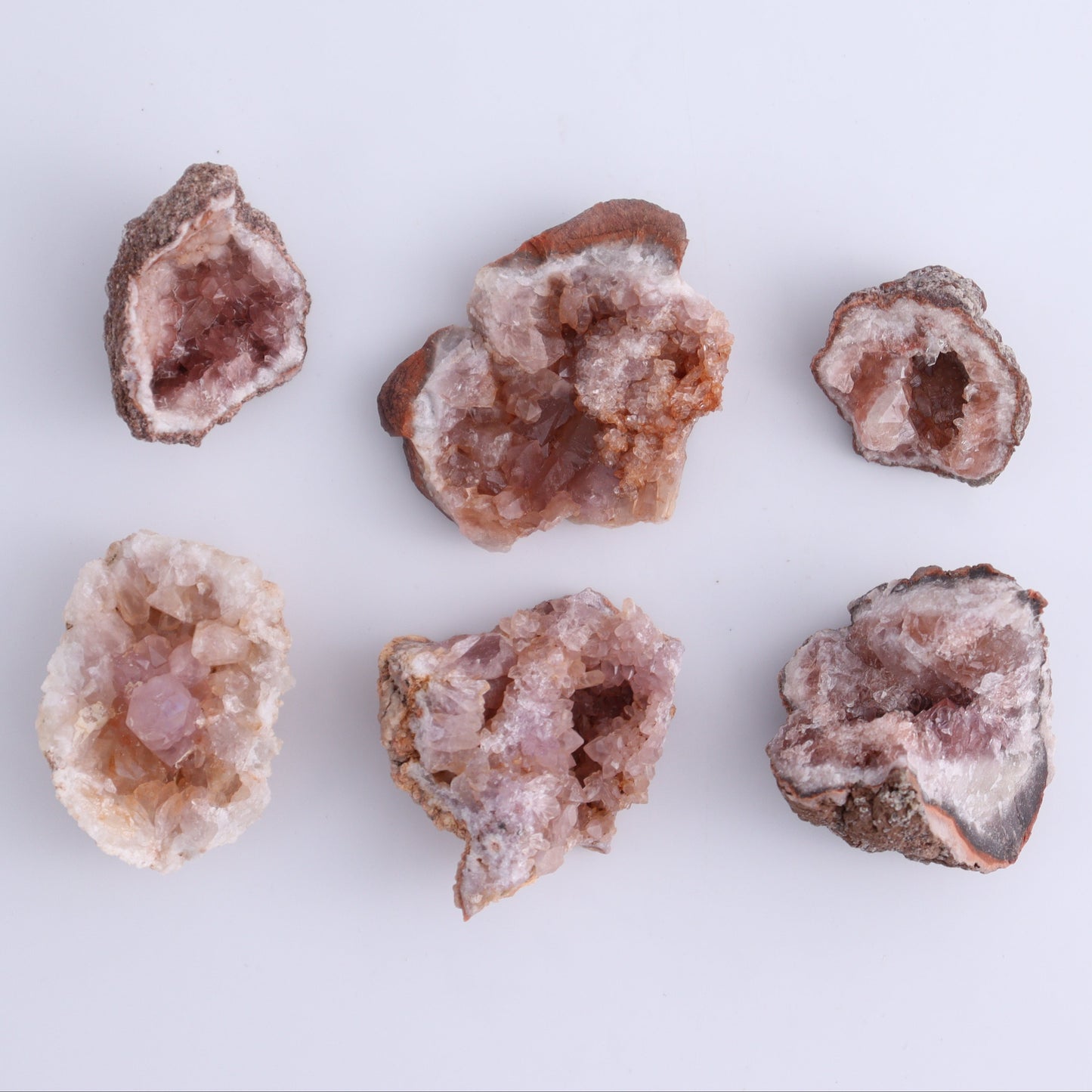 Pink Amethyst Flat of 30 - Expert Wholesale and Supplier of Wholesale Crystals & Bulk Gemstones, ["Amethyst","Pink Amethyst"]
