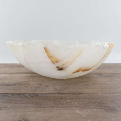 Mexican Onyx/Calcite Bowl 17"