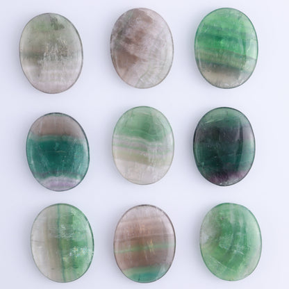 One Fluorite Flat Palm Stone - Expert Wholesale and Supplier of Wholesale Crystals & Bulk Gemstones, ["Fluorite","Palm Stones"]