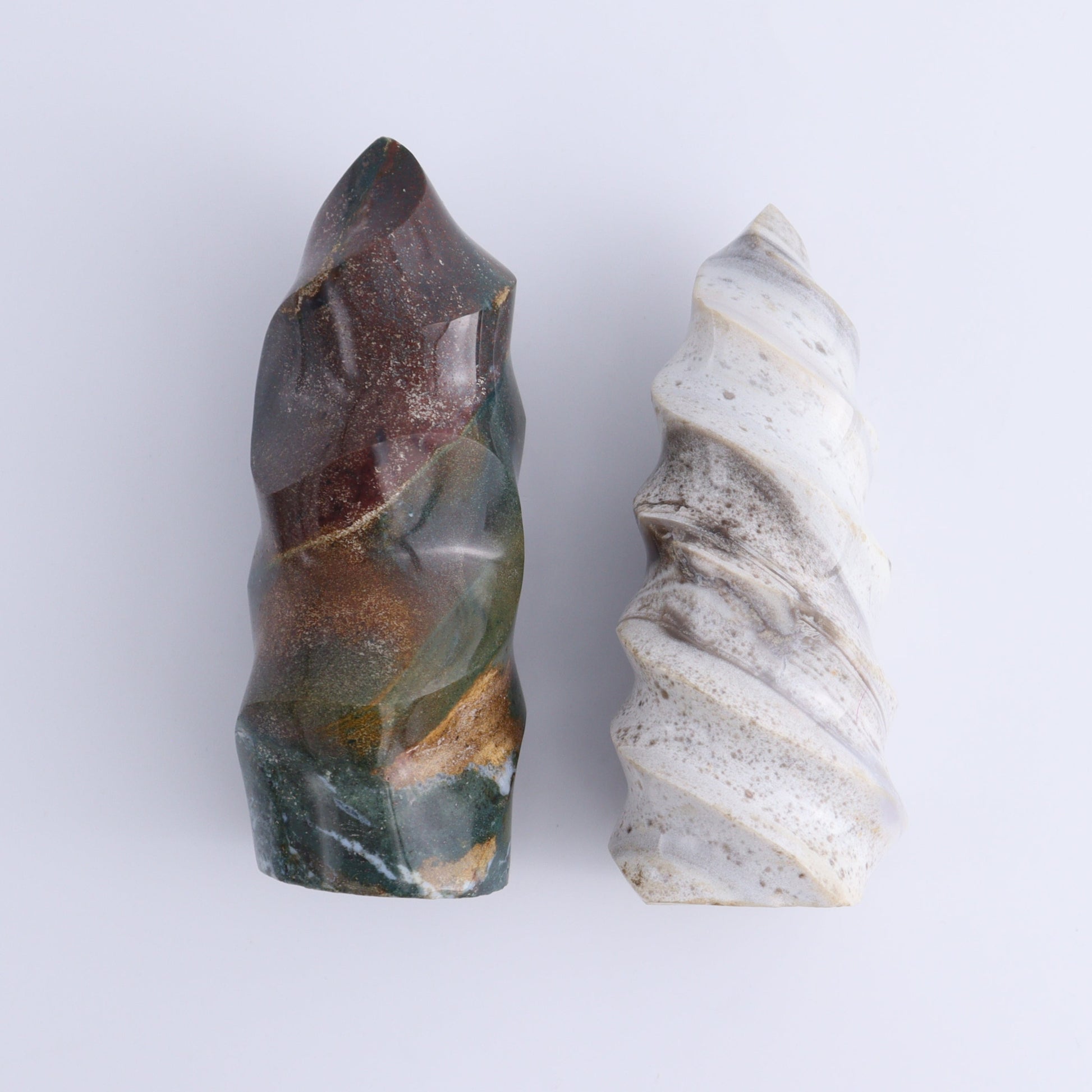 Ocean Jasper Flames Set of 5 - Expert Wholesale and Supplier of Wholesale Crystals & Bulk Gemstones, ["close_30","flames","jasper","Madagascar","Ocean Jasper"]