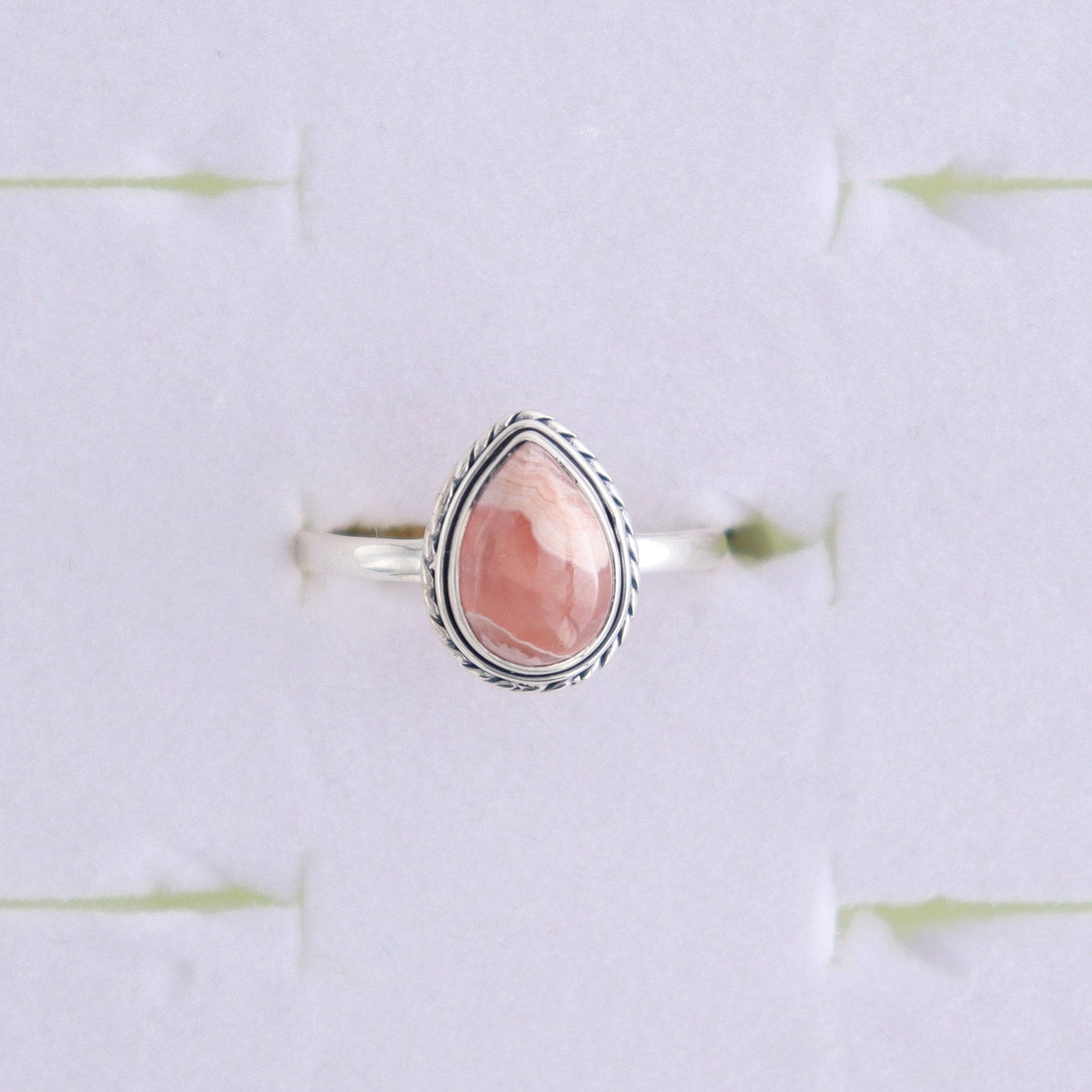 Rhodochrosite Rings Set of 7 (Ring Holders Not Included) - Expert Wholesale and Supplier of Wholesale Crystals & Bulk Gemstones, ["Rhodochrosite","Ring","rings","sterling silver"]