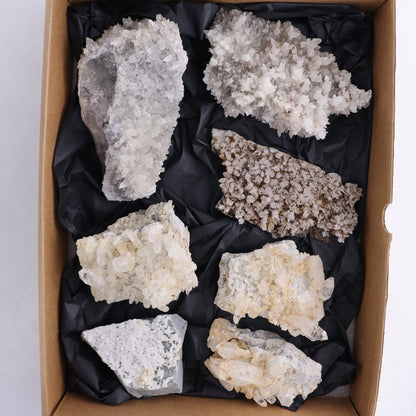 Mexican Quartz Clusters Set of 7 - Expert Wholesale and Supplier of Wholesale Crystals & Bulk Gemstones, ["close_50","Clusters","Mexico","Quartz"]