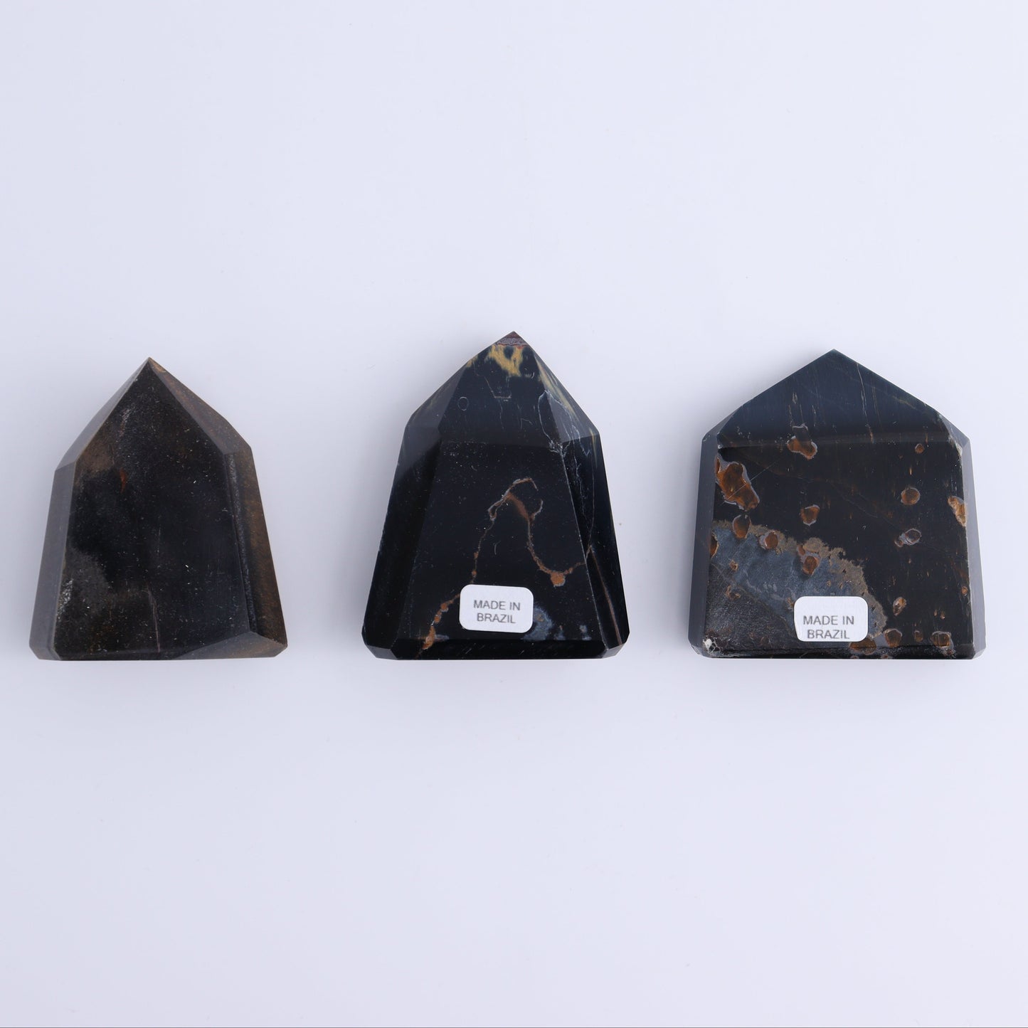 Tiger Eye Towers Set of 12 - Expert Wholesale and Supplier of Wholesale Crystals & Bulk Gemstones, ["Brazil","close_70","Tiger Eye","Towers"]