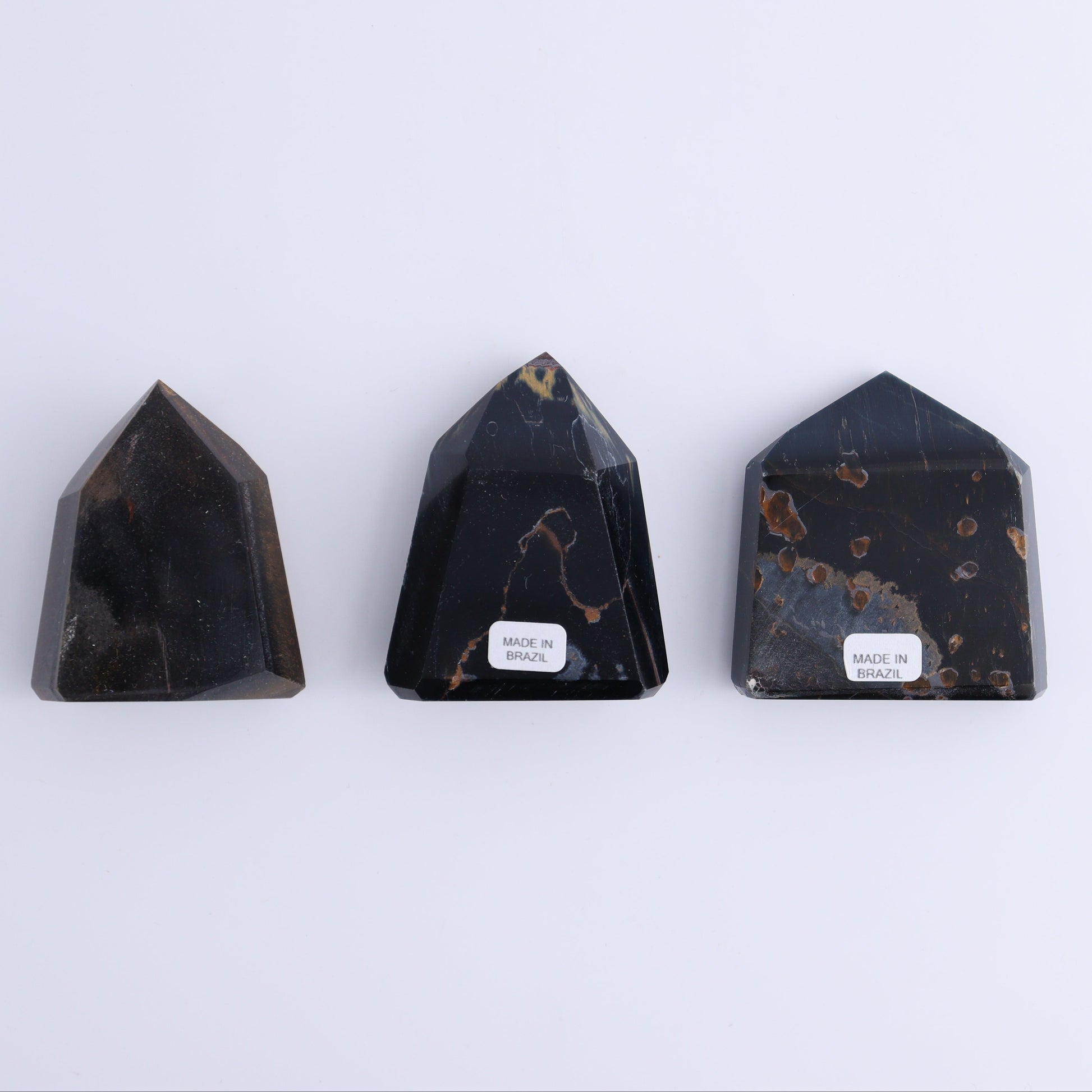 Tiger Eye Towers Set of 12 - Expert Wholesale and Supplier of Wholesale Crystals & Bulk Gemstones, ["Brazil","close_70","Tiger Eye","Towers"]