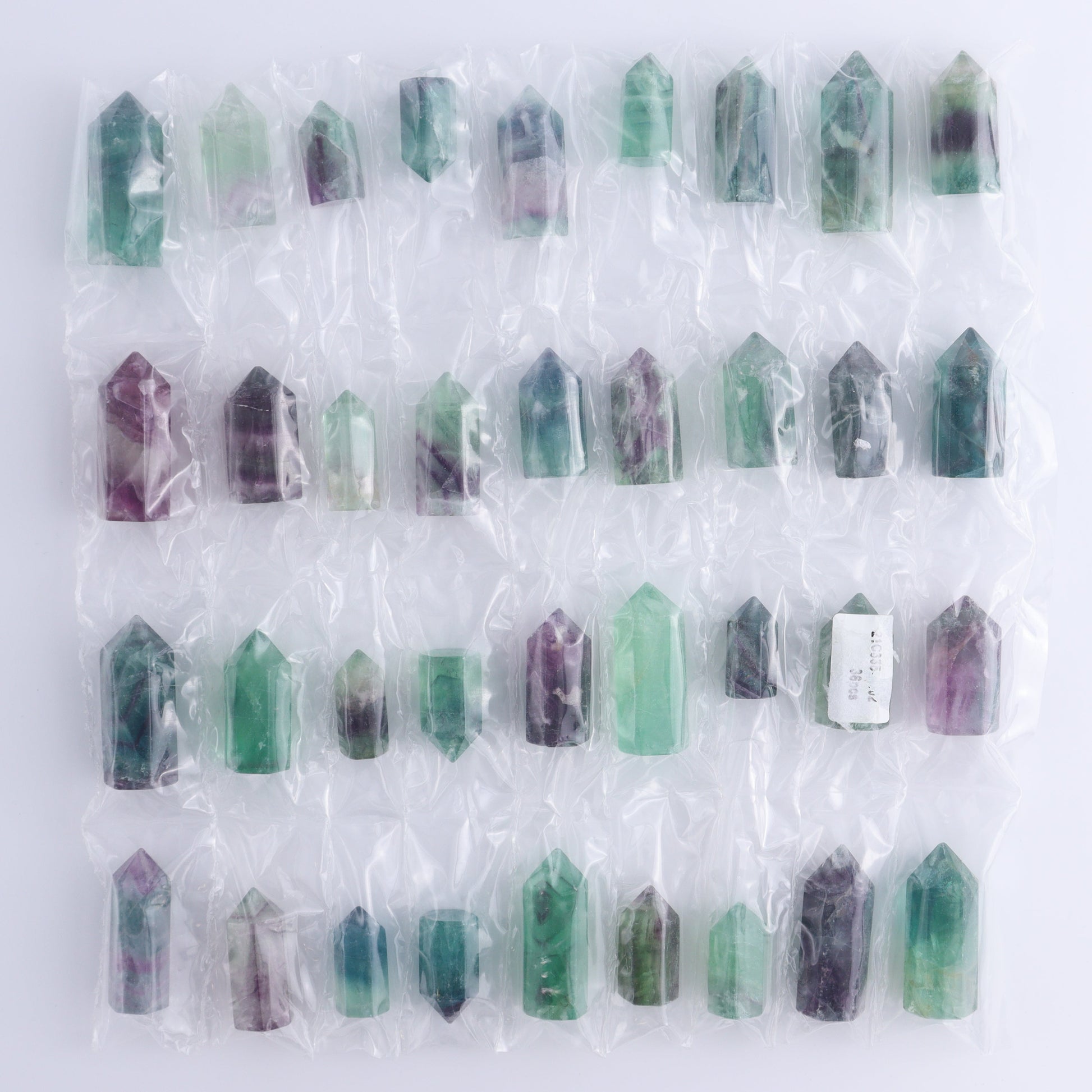 Fluorite Towers Pack of 36 - Expert Wholesale and Supplier of Wholesale Crystals & Bulk Gemstones, ["China","Fluorite","Towers"]