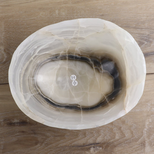Mexican Onyx/Calcite Bowl 10" - Expert Wholesale and Supplier of Wholesale Crystals & Bulk Gemstones, ["Bowls","Calcite","Mexico","onyx"]