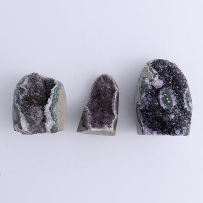 Uruguay Amethyst Cut Base Set of 6 - Expert Wholesale and Supplier of Wholesale Crystals & Bulk Gemstones, ["Amethyst","Cut Base","Uruguay"]