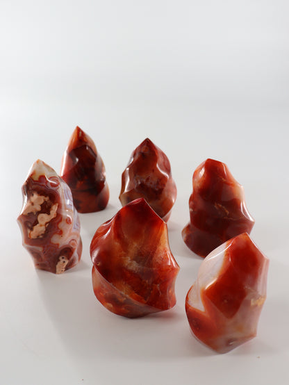 Carnelian Flames Set of 6 - Expert Wholesale and Supplier of Wholesale Crystals & Bulk Gemstones, []