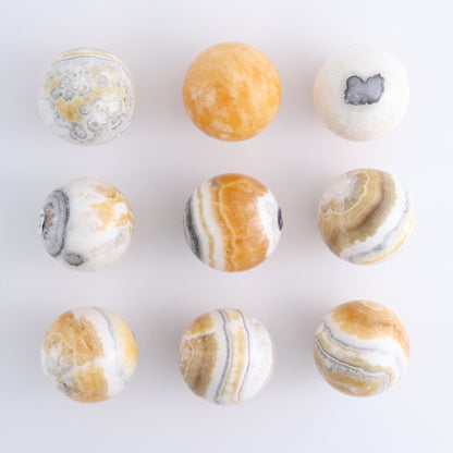 One Sphere Mexican Onyx/Calcite