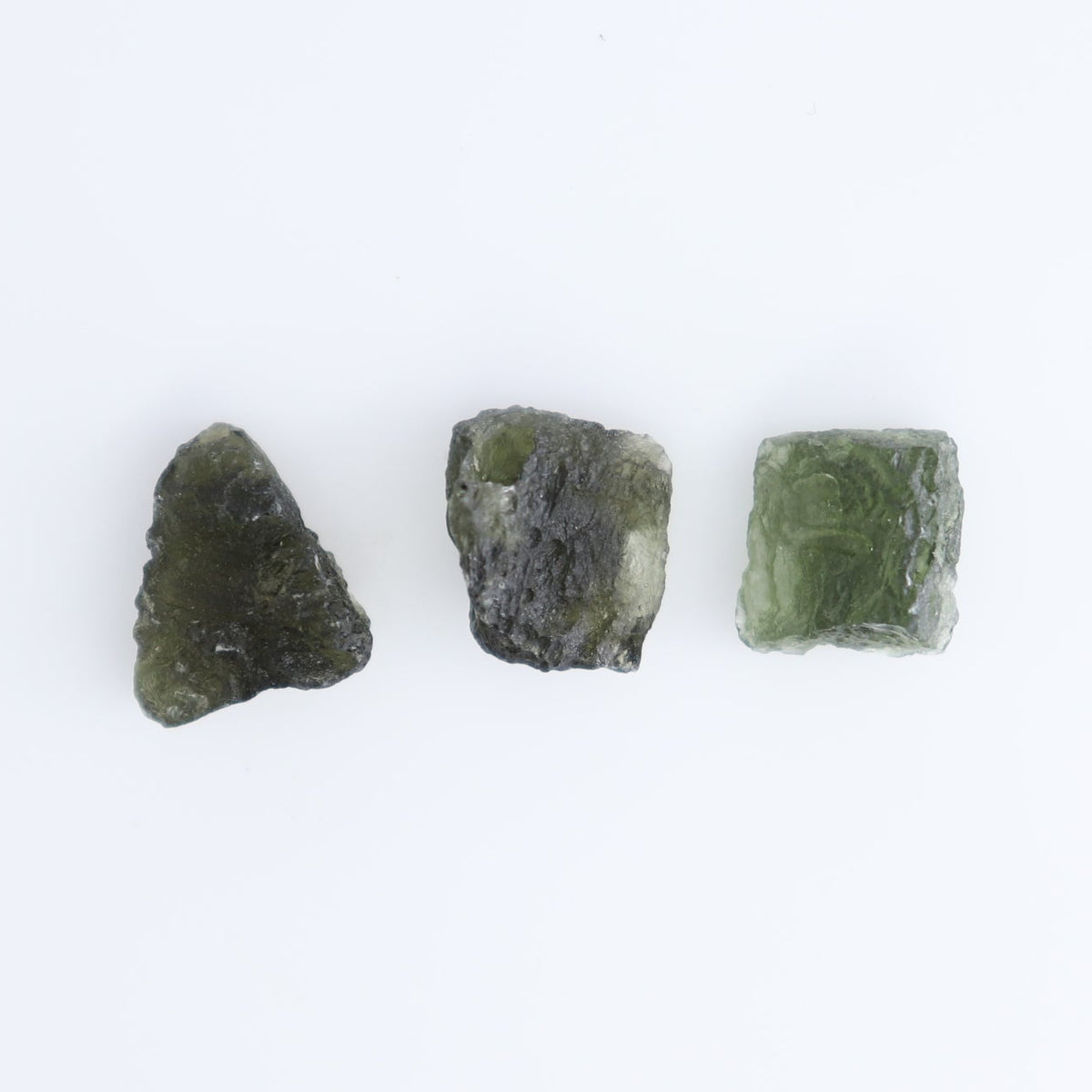Moldavite Pieces Set of 3