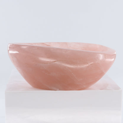 Rose Quartz Bowl - Expert Wholesale and Supplier of Wholesale Crystals & Bulk Gemstones, ["Bowls","Madagascar","Rose Quartz"]