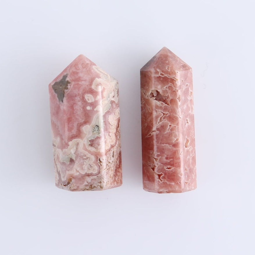 Rhodochrosite Towers Set of 8