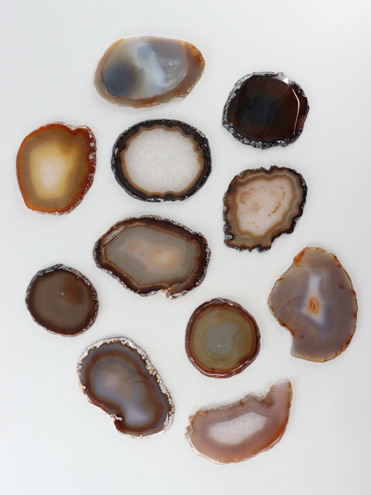 Agate Slices and Slabs Set of 11 - Expert Supplier of Wholesale Crystals & Bulk Gemstones