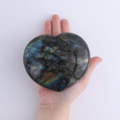 Labradorite Hearts Set of 2 - Expert Wholesale and Supplier of Wholesale Crystals & Bulk Gemstones, ["Hearts","Labradorite","Madagascar"]
