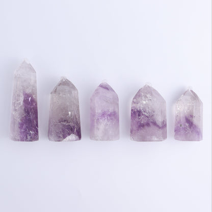 Amethyst Towers Set of 5 - Expert Wholesale and Supplier of Wholesale Crystals & Bulk Gemstones, ["Amethyst","Brazil","Towers"]