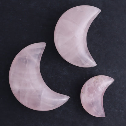 Rose Quartz Moons Set of 9 - Expert Wholesale and Supplier of Wholesale Crystals & Bulk Gemstones, ["moons","Quartz","Rose Quartz"]