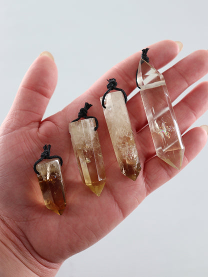 Citrine Pendants Set of 9 - Expert Vendor of Wholesale Crystals