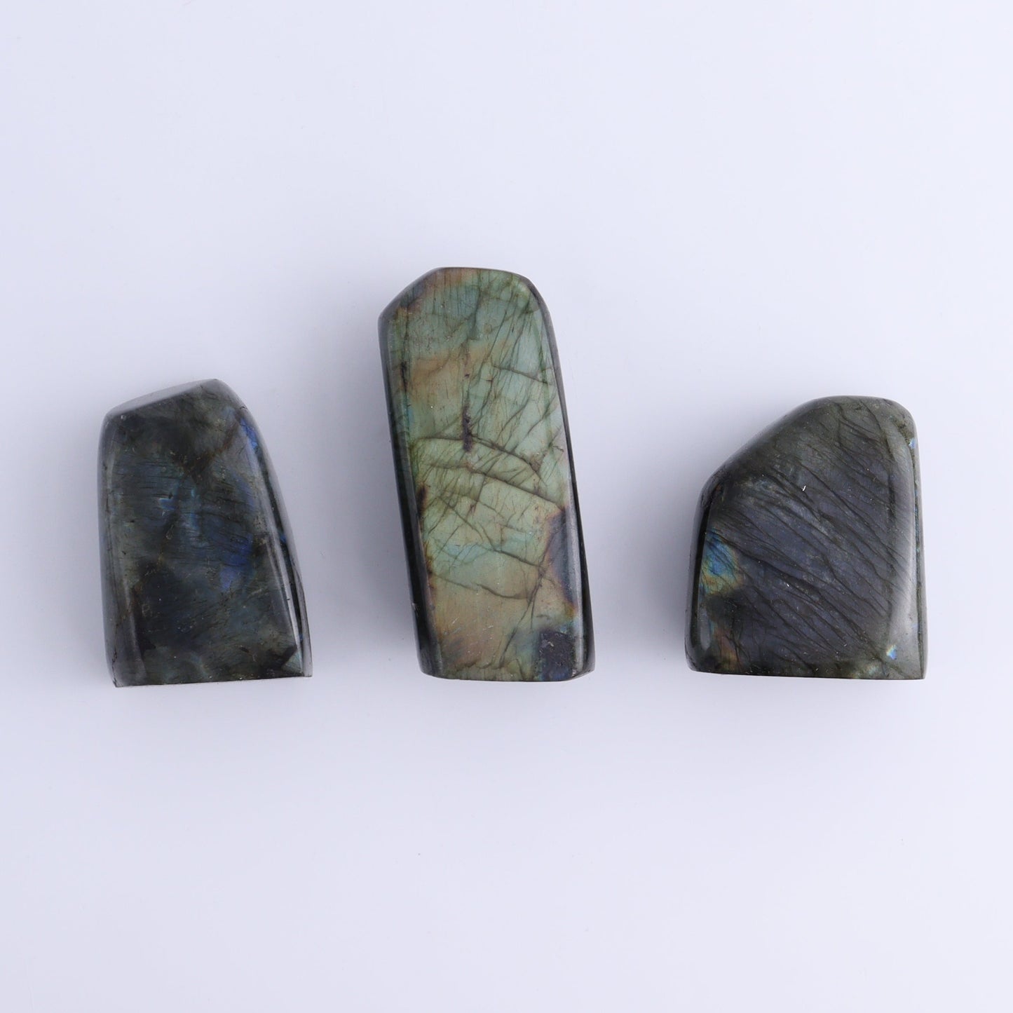 Labradorite Freeform Set of 18 - Expert Wholesale and Supplier of Wholesale Crystals & Bulk Gemstones, ["Freeforms","Labradorite","Madagascar"]