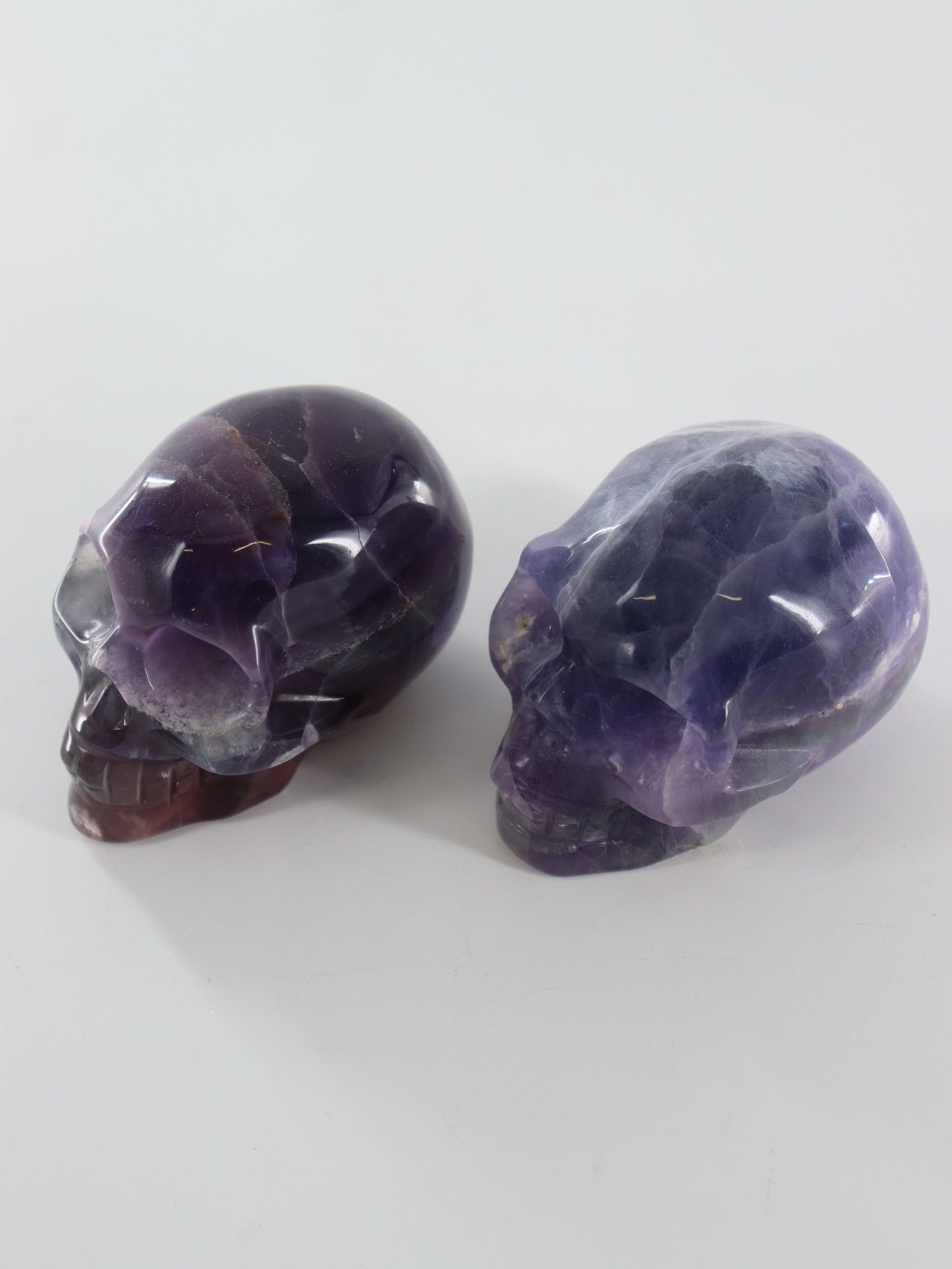 Fluorite Skulls Set of 2