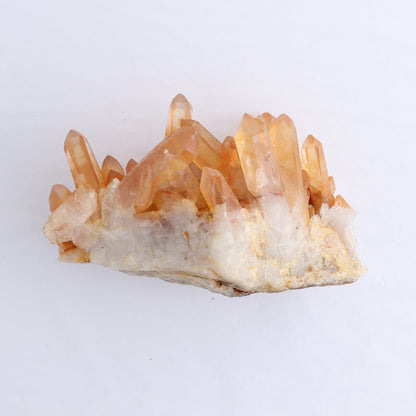 Tangerine Quartz Clusters Set of 4