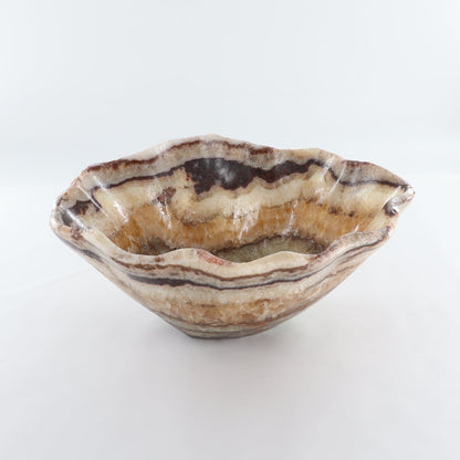 Mexican Onyx/Calcite Bowl 15"