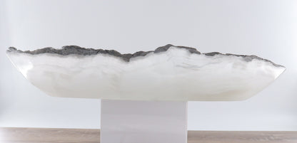 Mexican Onyx/Calcite Canoe Bowl - Expert Wholesale and Supplier of Wholesale Crystals & Bulk Gemstones, ["Bowls","Calcite","canoe","Mexico","onyx"]