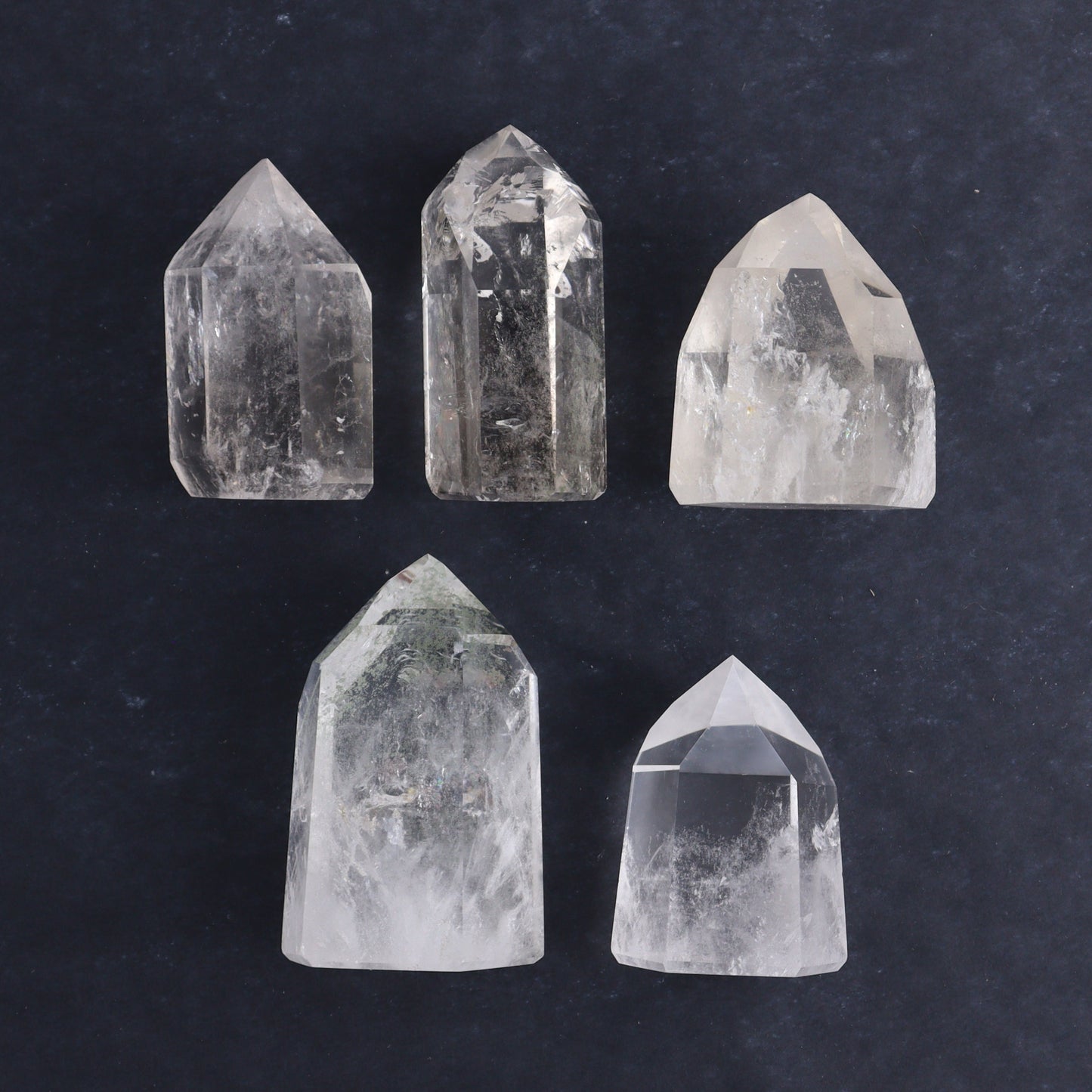 Quartz Towers Set of 5 - Expert Wholesale and Supplier of Wholesale Crystals & Bulk Gemstones, ["Quartz","Towers"]